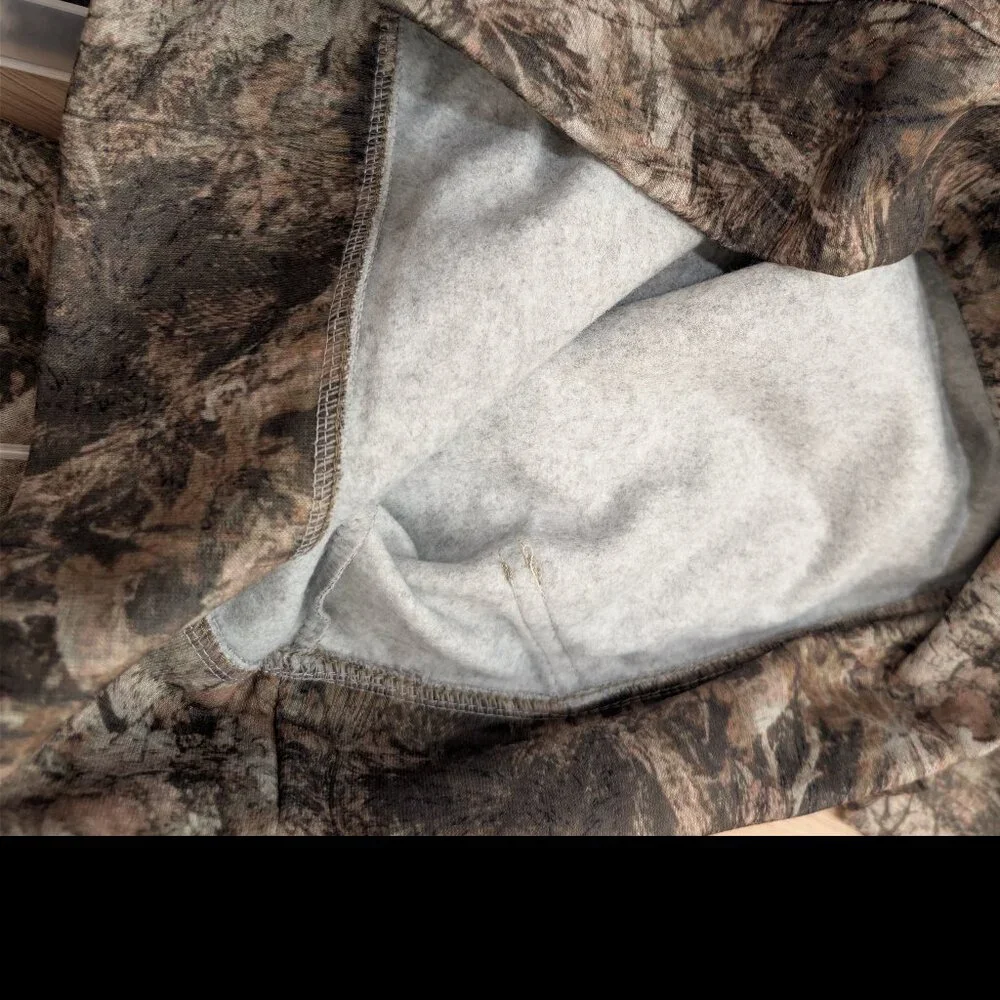 SMALL NWT Aeropostale Camo Set Hoodie Shorts Khaki Real Tree Pocket Aero